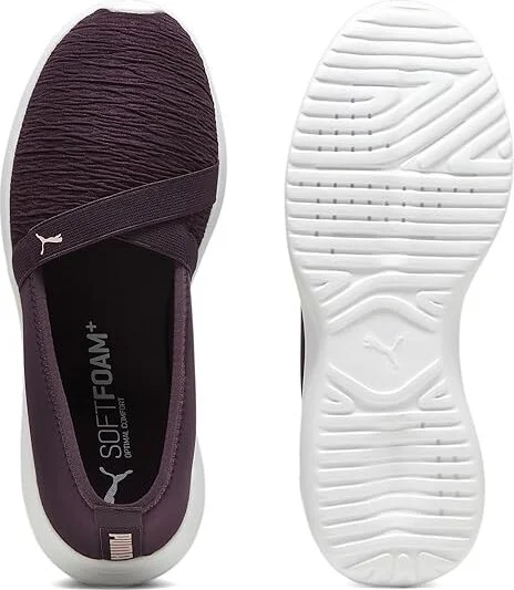 PUMA Adelina Women's Shoes Midnight Plum/Mauve Mist/PUMA White : 7.5 B - Medium, Textile - Image 3