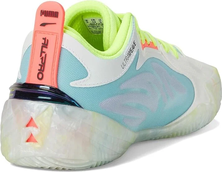 PUMA All-Pro Nitro Elite Basketball Shoess Men's Basketball Shoes Light Aqua/Yellow Alert : 9.5 D - Medium, Synthetic - Image 4
