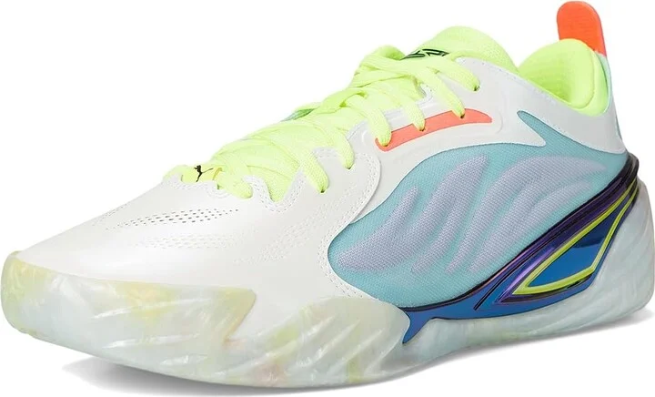 PUMA All-Pro Nitro Elite Basketball Shoess Men's Basketball Shoes Light Aqua/Yellow Alert : 9.5 D - Medium, Synthetic - Image 5