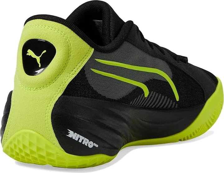 PUMA All-Pro Nitro Men's Shoes Puma Black/Green Glare : 7 D - Medium, Synthetic/Textile - Image 4