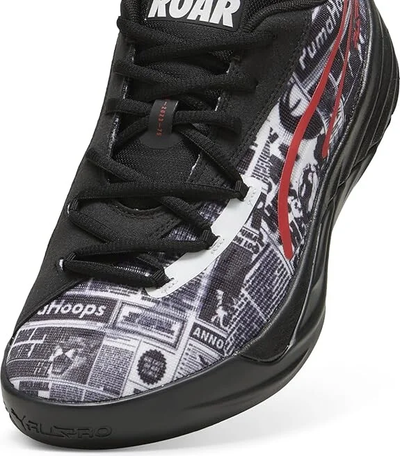 PUMA All-Pro Nitro Men's Shoes Puma Black/Puma White/For All Time Red : 8 D - Medium, Synthetic/Textile - Image 4