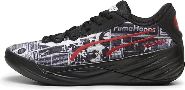 PUMA All-Pro Nitro Men's Shoes Puma Black/Puma White/For All Time Red : 8 D - Medium, Synthetic/Textile - Image 5
