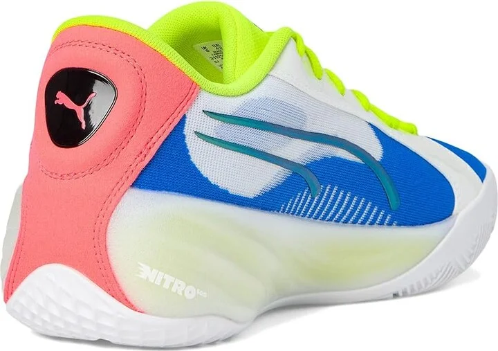 PUMA All-Pro Nitro Men's Shoes Puma White/Yellow Alert/Pink Alert : 9 D - Medium, Synthetic/Textile - Image 4