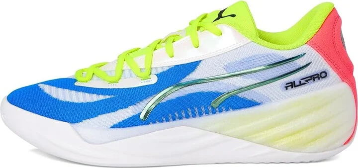 PUMA All-Pro Nitro Men's Shoes Puma White/Yellow Alert/Pink Alert : 9 D - Medium, Synthetic/Textile - Image 6