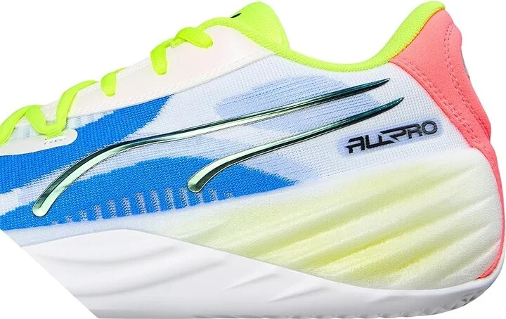 PUMA All-Pro Nitro Men's Shoes Puma White/Yellow Alert/Pink Alert : 9 D - Medium, Synthetic/Textile - Image 7