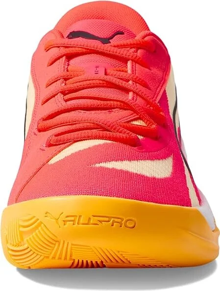 PUMA All-Pro Nitro Men's Shoes Sunset Glow/Sun Stream/Puma Black : 11.5 D - Medium, Synthetic/Textile - Image 3