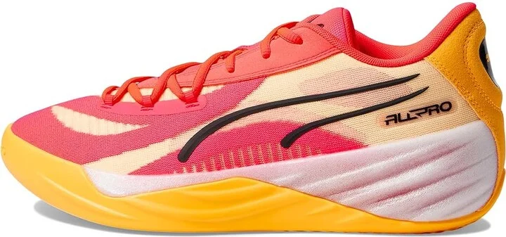 PUMA All-Pro Nitro Men's Shoes Sunset Glow/Sun Stream/Puma Black : 11.5 D - Medium, Synthetic/Textile - Image 5