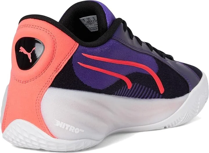 PUMA All-Pro Nitro Men's Shoes Team Violet/PUMA Black/Pink Alert : 8.5 D - Medium, Synthetic/Textile - Image 4