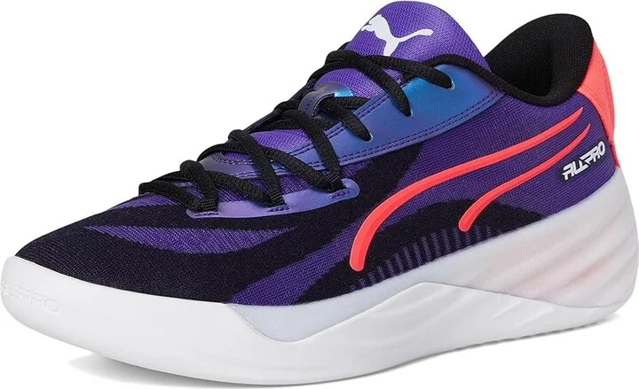 PUMA All-Pro Nitro Men's Shoes Team Violet/PUMA Black/Pink Alert : 8.5 D - Medium, Synthetic/Textile - Image 5