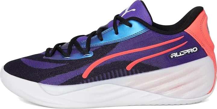 PUMA All-Pro Nitro Men's Shoes Team Violet/PUMA Black/Pink Alert : 8.5 D - Medium, Synthetic/Textile - Image 6