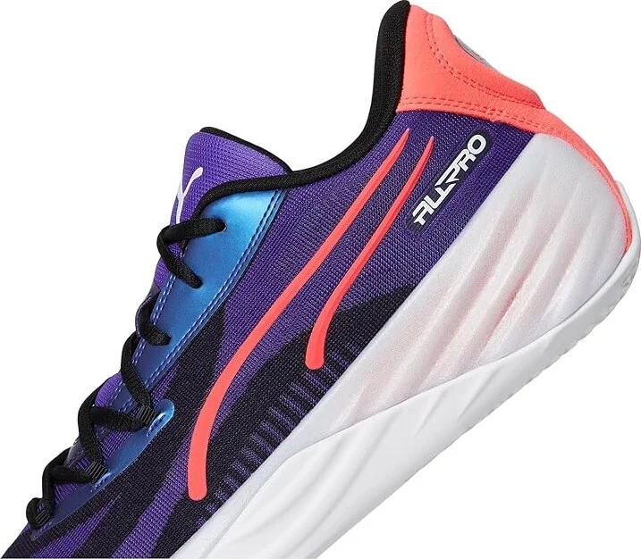 PUMA All-Pro Nitro Men's Shoes Team Violet/PUMA Black/Pink Alert : 8.5 D - Medium, Synthetic/Textile - Image 7