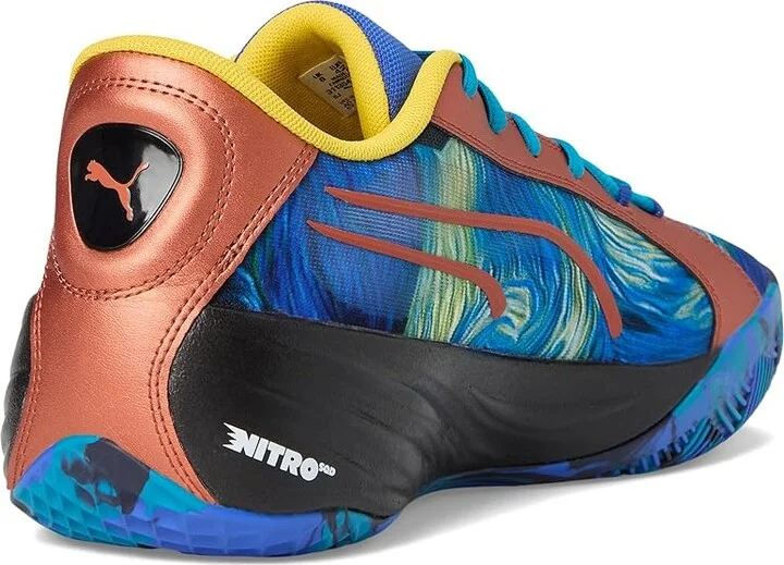 PUMA All-Pro Nitro Men's Shoes Vivid Blue/Tropical Blue : 8 D - Medium, Synthetic/Textile - Image 4