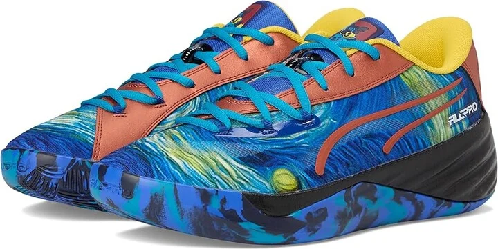 PUMA All-Pro Nitro Men's Shoes Vivid Blue/Tropical Blue : 8 D - Medium, Synthetic/Textile