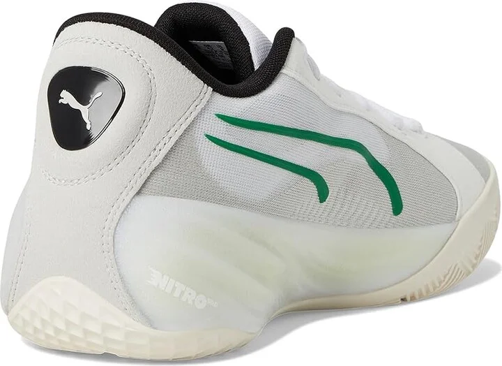 PUMA All-Pro Nitro Men's Shoes Warm White/Glacial Gray/Archive Green : 8 D - Medium, Synthetic/Textile - Image 4