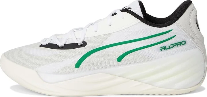 PUMA All-Pro Nitro Men's Shoes Warm White/Glacial Gray/Archive Green : 8 D - Medium, Synthetic/Textile - Image 6
