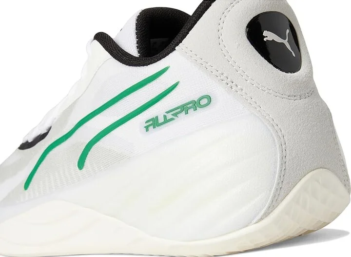PUMA All-Pro Nitro Men's Shoes Warm White/Glacial Gray/Archive Green : 8 D - Medium, Synthetic/Textile - Image 7