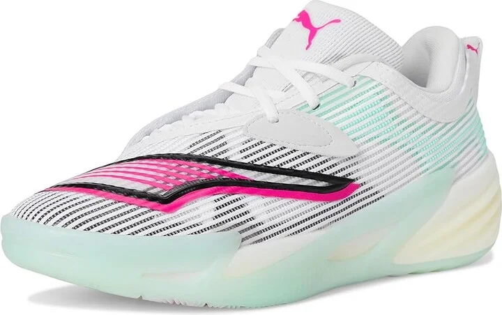 PUMA All-Pro Nitro Men's Shoes White/Mint Melt : 14 D - Medium, Synthetic/Textile - Image 5
