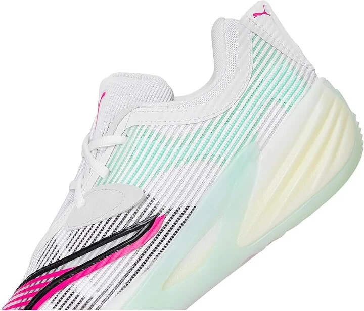 PUMA All-Pro Nitro Men's Shoes White/Mint Melt : 14 D - Medium, Synthetic/Textile - Image 7