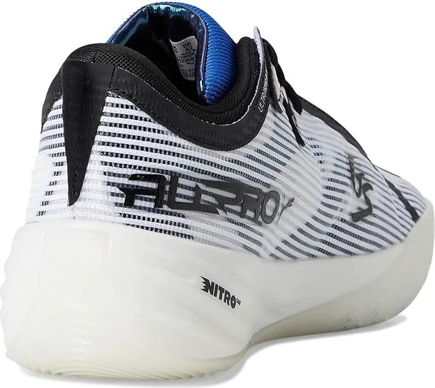 PUMA All-pro Nitro Shammgod Basketball Shoes Men's Basketball Shoes White/Black : 8 D - Medium, Suede - Image 4