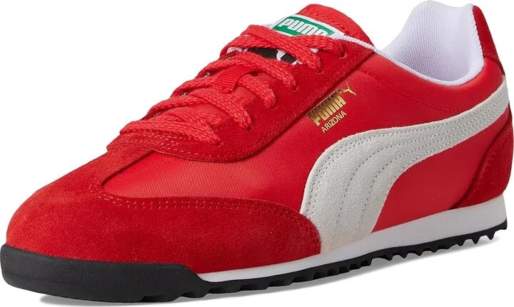 PUMA Arizona Sneakers Women's Shoes For All Time Red/White/Gold : 11 B - Medium, Leather - Image 5