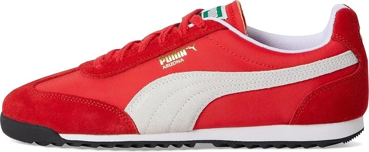 PUMA Arizona Sneakers Women's Shoes For All Time Red/White/Gold : 11 B - Medium, Leather - Image 6
