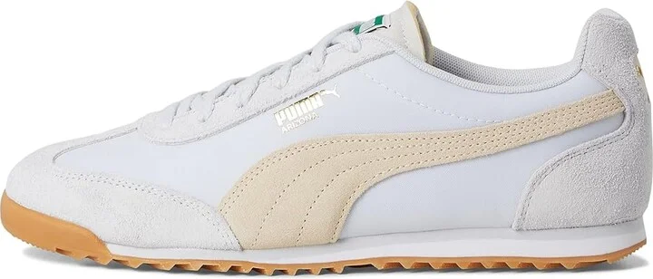 PUMA Arizona Sneakers Women's Shoes Silver Mist/Canvas/Gold : 11 B - Medium, Leather - Image 6