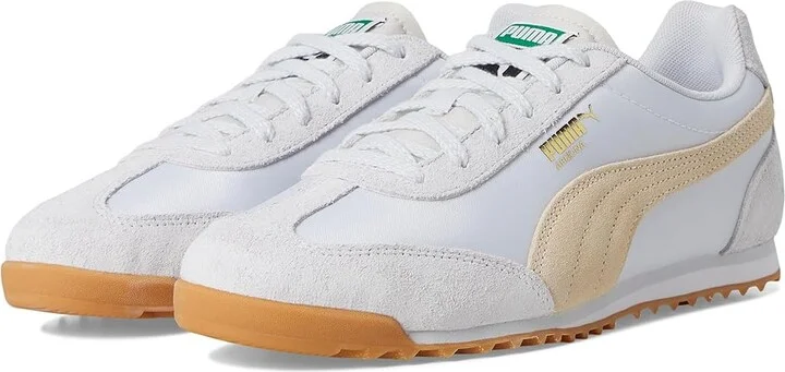 PUMA Arizona Sneakers Women's Shoes Silver Mist/Canvas/Gold : 11 B - Medium, Leather