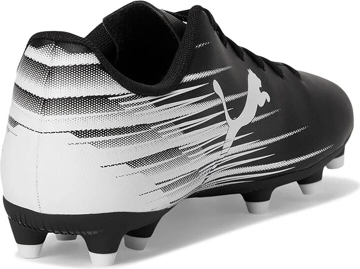 PUMA Attacanto Firm, Artificial Ground Soccer Cleats Men's Soccer Shoes Black/White : 8 D - Medium, Synthetic - Image 4