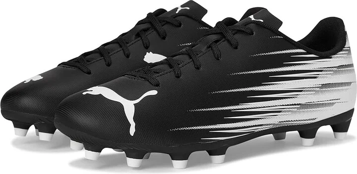 PUMA Attacanto Firm, Artificial Ground Soccer Cleats Men's Soccer Shoes Black/White : 8 D - Medium, Synthetic