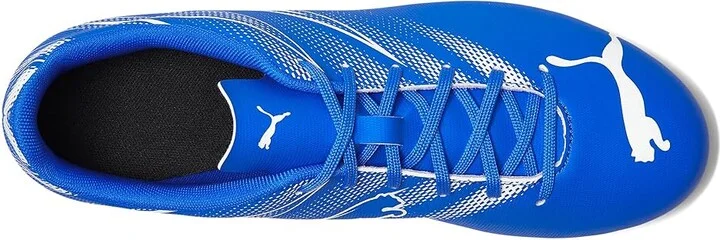 PUMA Attacanto Firm, Artificial Ground Soccer Cleats Men's Soccer Shoes Bluemazing/Puma White : 11 D - Medium, Synthetic - Image 2