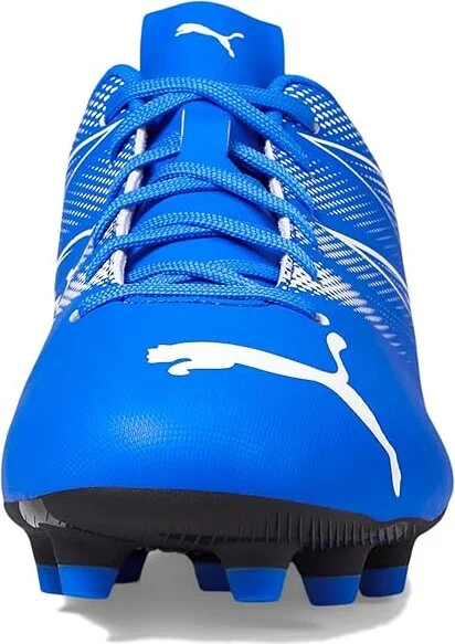 PUMA Attacanto Firm, Artificial Ground Soccer Cleats Men's Soccer Shoes Bluemazing/Puma White : 11 D - Medium, Synthetic - Image 3
