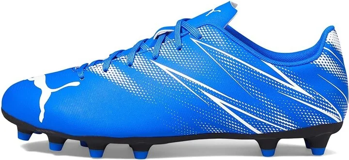 PUMA Attacanto Firm, Artificial Ground Soccer Cleats Men's Soccer Shoes Bluemazing/Puma White : 11 D - Medium, Synthetic - Image 5