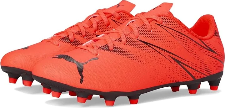 PUMA Attacanto Firm, Artificial Ground Soccer Cleats Men's Soccer Shoes Glowing Red-Puma Black : 11.5 D - Medium