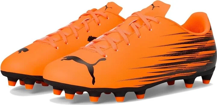 PUMA Attacanto Firm, Artificial Ground Soccer Cleats Men's Soccer Shoes Heat Fire/Black : 7 D - Medium, Synthetic