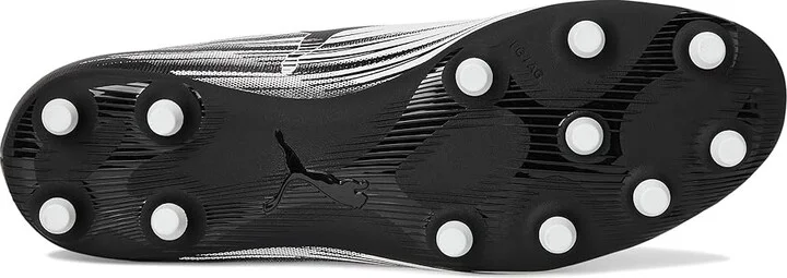 PUMA Attacanto Firm, Artificial Ground Soccer Cleats Men's Soccer Shoes White/Black : 9 D - Medium, Synthetic - Image 3