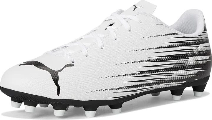 PUMA Attacanto Firm, Artificial Ground Soccer Cleats Men's Soccer Shoes White/Black : 9 D - Medium, Synthetic - Image 5