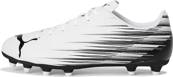 PUMA Attacanto Firm, Artificial Ground Soccer Cleats Men's Soccer Shoes White/Black : 9 D - Medium, Synthetic - Image 6