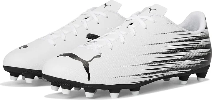 PUMA Attacanto Firm, Artificial Ground Soccer Cleats Men's Soccer Shoes White/Black : 9 D - Medium, Synthetic