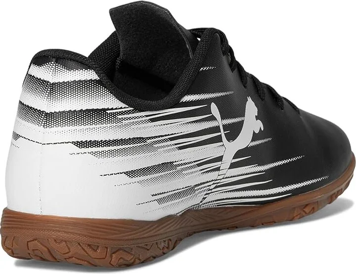 PUMA Attacanto Indoor Trainer Soccer Shoes Men's Soccer Shoes Black/White : 7 D - Medium, Synthetic - Image 4