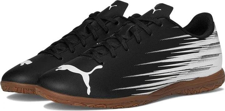 PUMA Attacanto Indoor Trainer Soccer Shoes Men's Soccer Shoes Black/White : 7 D - Medium, Synthetic