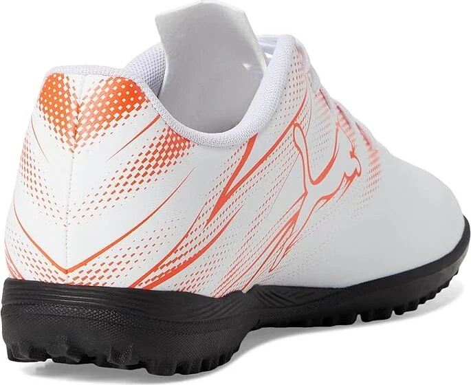 PUMA Attacanto Turf Training Soccer Cleats Men's Shoes PUMA White/Glowing Red : 7 D - Medium, Synthetic/Textile - Image 4
