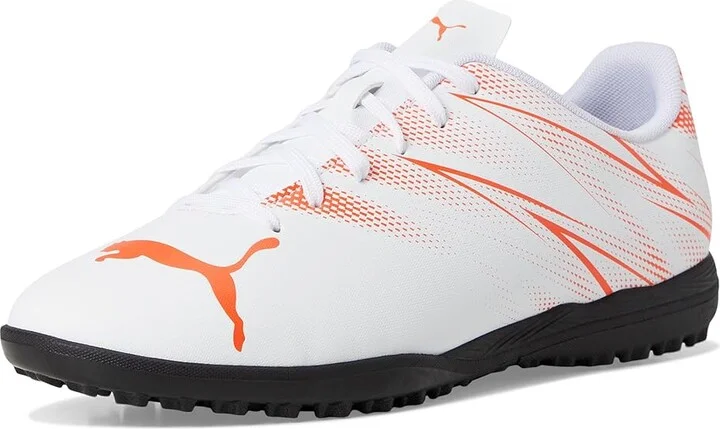 PUMA Attacanto Turf Training Soccer Cleats Men's Shoes PUMA White/Glowing Red : 7 D - Medium, Synthetic/Textile - Image 5