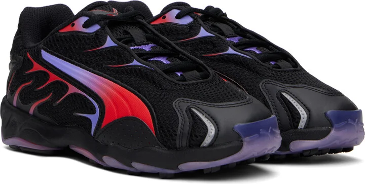 PUMA Black A$AP Rocky Edition Inhale Mesh Sneakers - Image 4