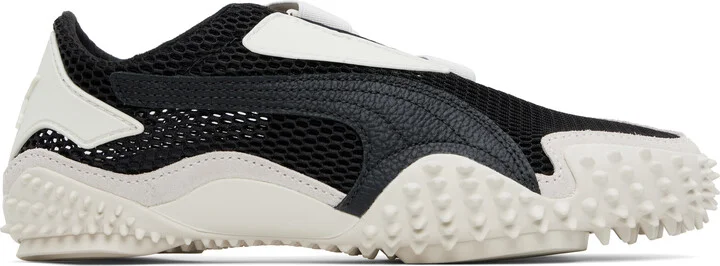 PUMA Black & Gray Mostro Mesh Sneakers