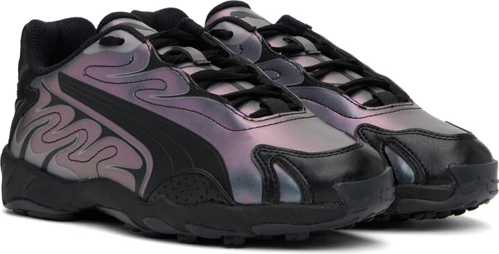 PUMA Black Inhale Color Shifting Sneakers - Image 4
