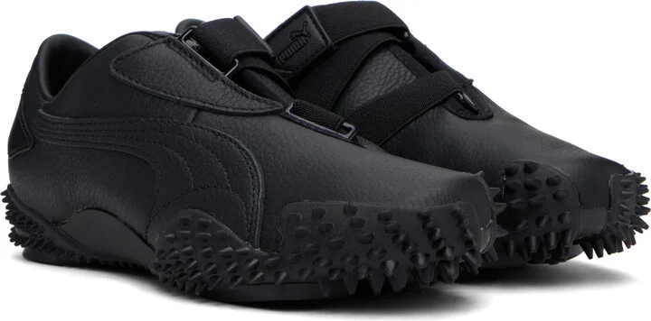 PUMA Black Mostro Leather Sneakers - Image 4