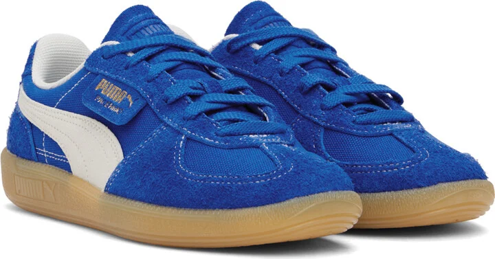PUMA Blue Palermo Vintage Sneakers - Image 4