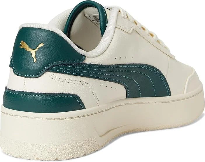 PUMA Ca Match Shoes Men's Snow Shoes Warm White/Dark Myrtle : 10 D - Medium, Leather - Image 4