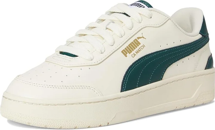 PUMA Ca Match Shoes Men's Snow Shoes Warm White/Dark Myrtle : 10 D - Medium, Leather - Image 5