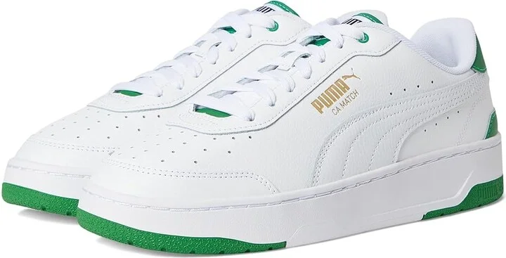 PUMA Ca Match Shoes Men's Snow Shoes White/Archive Green : 10 D - Medium, Synthetic
